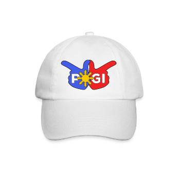 Philippinen Filipino Pogi Vintage Süß I Geschenk - Baseballkappe - Weiß/Weiß - Vorne