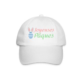 Joyeuses Pâques - Casquette classique - blanc/blanc - Devant