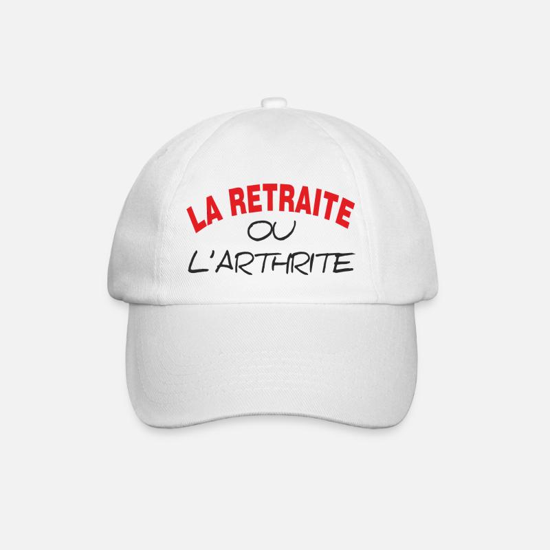LA RETRAITE OU L' ARTHRITE - Casquette classique - blanc/blanc