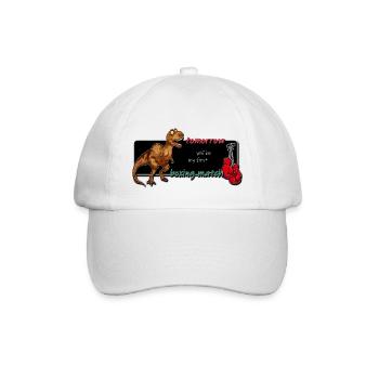 Dino Boxer T-Rex - Baseballkappe - Weiß/Weiß - Vorne