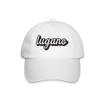 Lugano Neon Lettering Multiple Shadows - Baseball Cap - white/white - Front