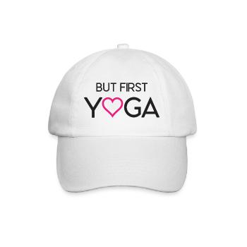 Ok, But First Yoga - Baseball Cap - white/white - Front
