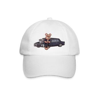 Ours en peluche rapide et en colère - Casquette classique - blanc/blanc - Devant