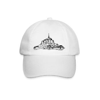 1bit Pixel Mont Saint Michel - Casquette classique - blanc/blanc - Devant