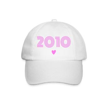 Born in 2010 girl - Baseball Cap - white/white - Front