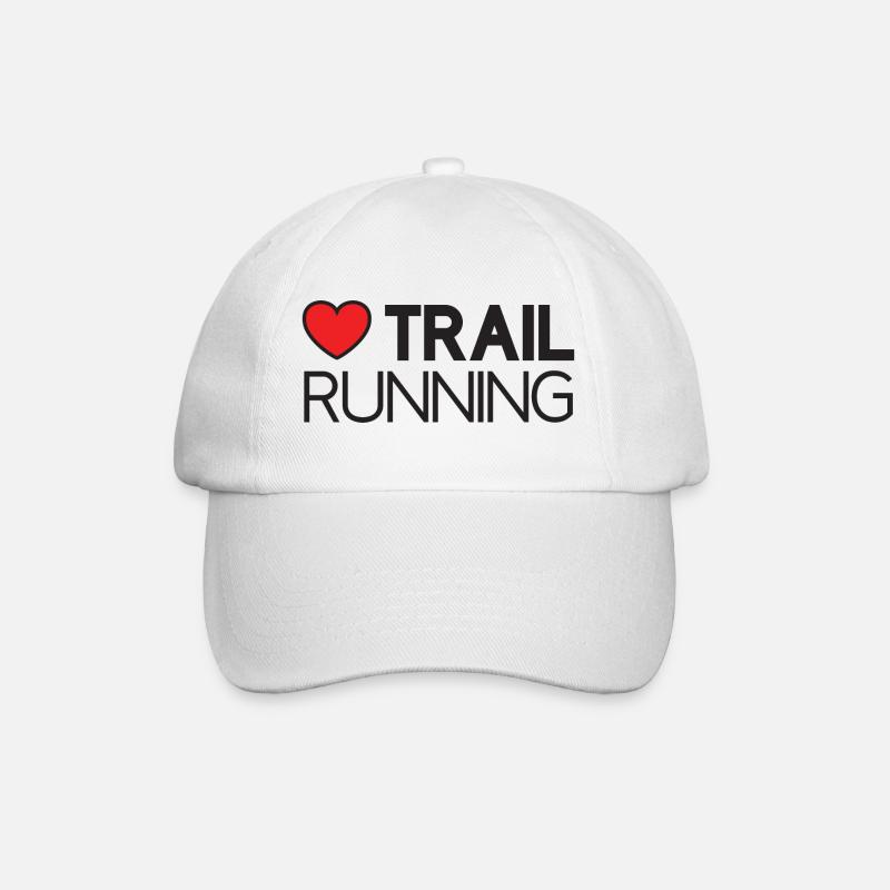 J’adore le trail running - Casquette classique - blanc/blanc