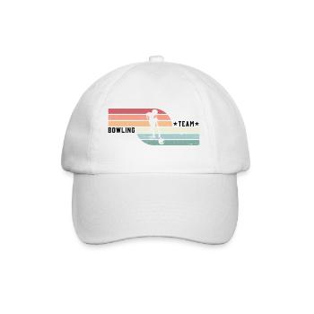 Bowler Bowling Team Sport Rétro Vintage - Casquette classique - blanc/blanc - Devant