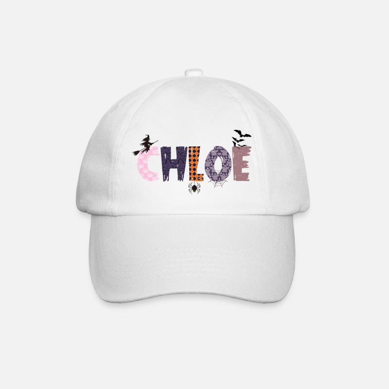 Name Chloé HALLOWEEN - Baseball Cap - white/white