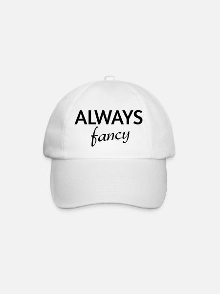 Always fancy - Baseball Cap - white/white