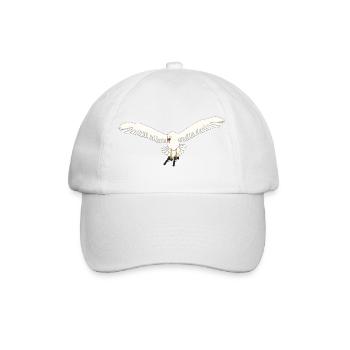 Möwe mit Pistolen - Baseballkappe - Weiß/Weiß - Vorne
