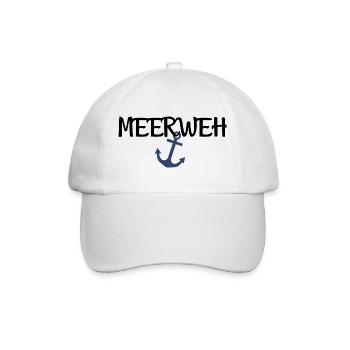 Meerweh Anker Meer  - Baseballkappe - Weiß/Weiß - Vorne