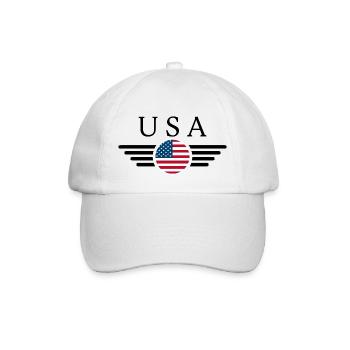 USA Freedom Spirit T-Shirt - Baseball Cap - white/white - Front