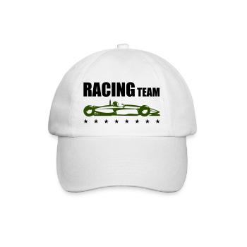 Racing Team - Baseball Cap - white/white - Front
