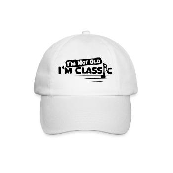 classical music, funny sayings, sheet music, orchestra - Baseball Cap - white/white - Front