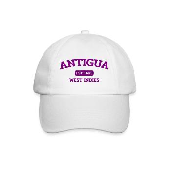 Antigua and Barbuda - St John's - West Indies - Baseball Cap - white/white - Front