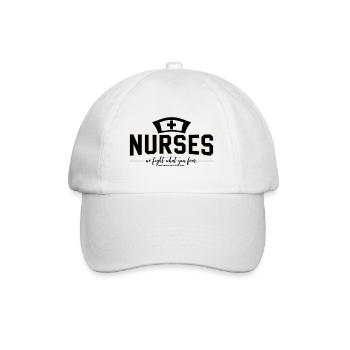 Nurses Nurse Physician Assistant Doctor Medicine - Baseball Cap - white/white - Front