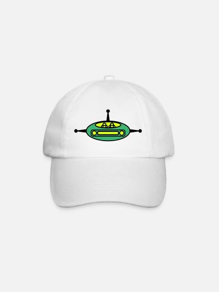 Raumgleiter - Baseballkappe - Weiß/Weiß
