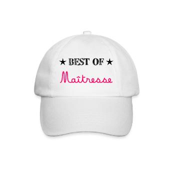 MISTRESS. THANK YOU. THANK YOU MISTRESS. GIFT - Baseball Cap - white/white - Front