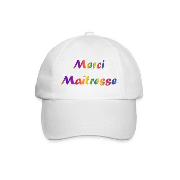 MISTRESS. THANK YOU. THANK YOU MISTRESS - Baseball Cap - white/white - Front
