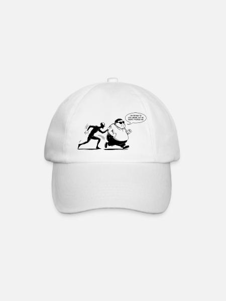 Lose weight - Baseball Cap - white/white
