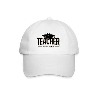 Teacher Teacher School Profession - Baseball Cap - white/white - Front