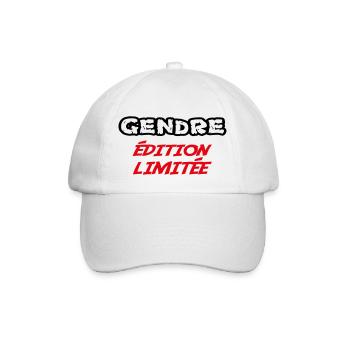 Limitierte Auflage GENDRE - Baseballkappe - Weiß/Weiß - Vorne