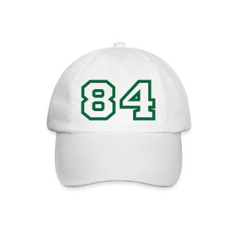 Number 84 sport - Baseball Cap - white/white - Front