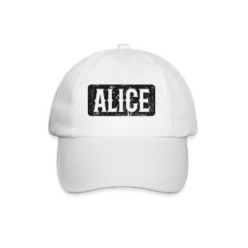 Alice Devise Dire Femme Prénom - Casquette classique - blanc/blanc - Devant