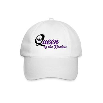 Funny cooking apron for women - Baseball Cap - white/white - Front