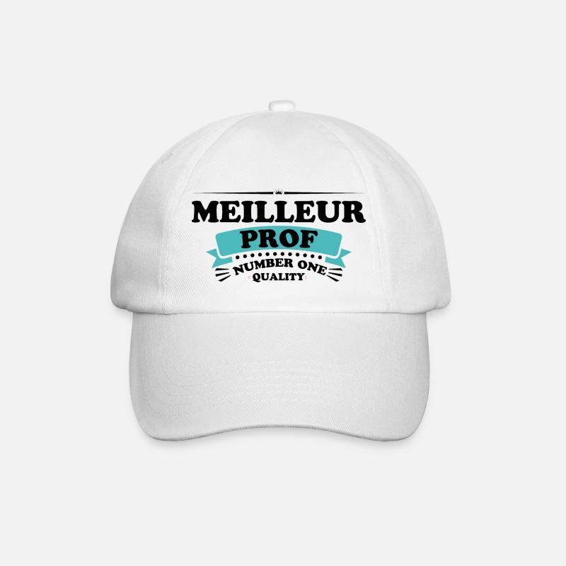 Meilleur prof - Casquette classique - blanc/blanc