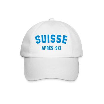 APRES SKI Suisse Switzerland Schweiz - Baseball Cap - white/white - Front
