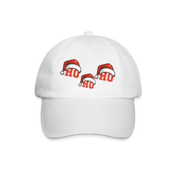Christmas Ho Ho Ho - Baseball Cap - white/white - Front