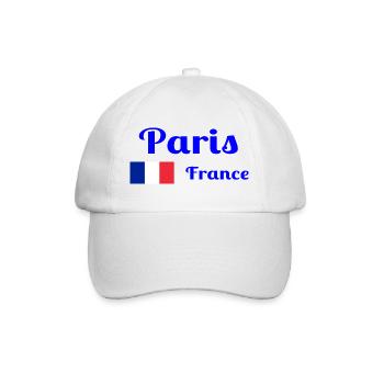 Paris France- Stylish prints - Baseball Cap - white/white - Front