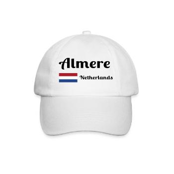 Almere Pays-Bas - Imprimés élégants - Casquette classique - blanc/blanc - Devant