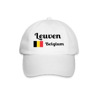 Leuven Belgium- Stylish prints - Baseball Cap - white/white - Front