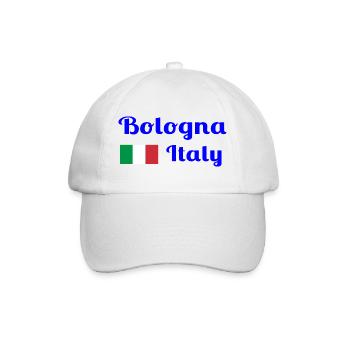 Bologne, Italie - Imprimés élégants - Casquette classique - blanc/blanc - Devant