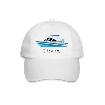 Motorboat Sport boat - Baseball Cap - white/white - Front