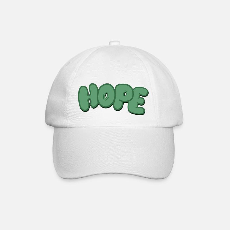 hope - Baseballkappe - Weiß/Weiß