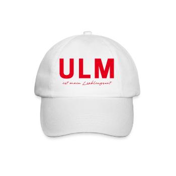 Ulm T-Shirt – Perfekt für Fans - Baseballkappe - Weiß/Weiß - Vorne