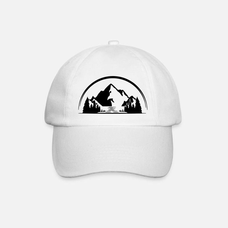 Montagnes - Casquette classique - blanc/blanc