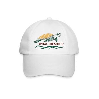 Was zum Teufel? - Baseballkappe - Weiß/Weiß - Vorne