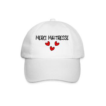 MISTRESS. THANK YOU. THANK YOU MISTRESS - Baseball Cap - white/white - Front