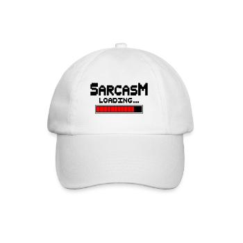 Sarcasm Loading Humor - Baseballkappe - Weiß/Weiß - Vorne