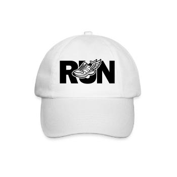 Run - course à pied - Casquette classique - blanc/blanc - Devant