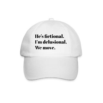 Il est fictif. – Conception de mèmes BookTok - Casquette classique - blanc/blanc - Devant