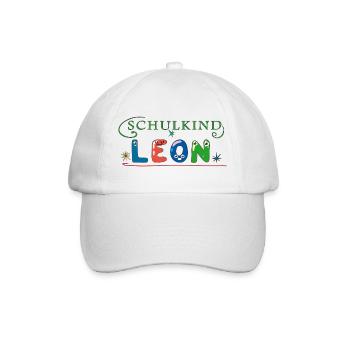 Schoolchild Leon - Baseball Cap - white/white - Front