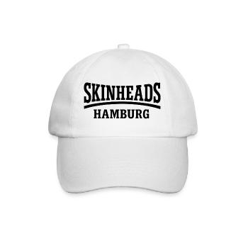 Skinheads Hamburg - Baseballkappe - Weiß/Weiß - Vorne