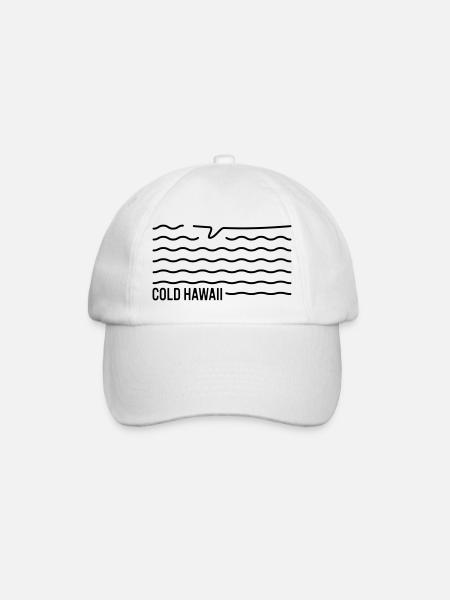 Cold Hawaii Surfboard - Baseballkappe - Weiß/Weiß