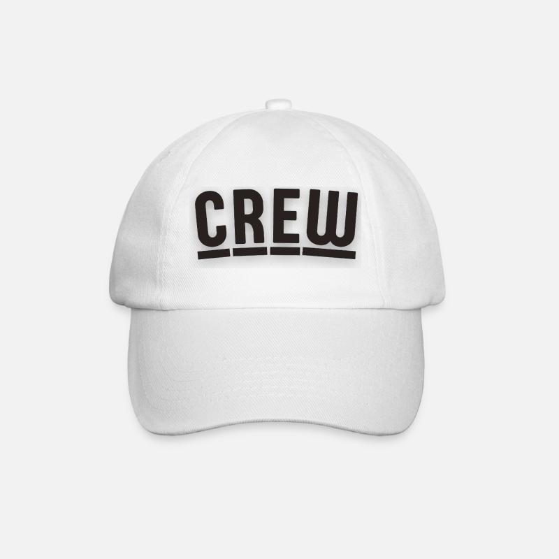 Crew-Design mit Berliner Charme - Baseballkappe - Weiß/Weiß