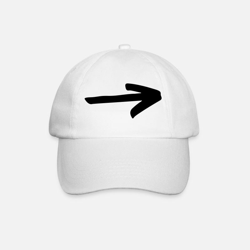 Flèche simple à concevoir soi-même - Casquette classique - blanc/blanc